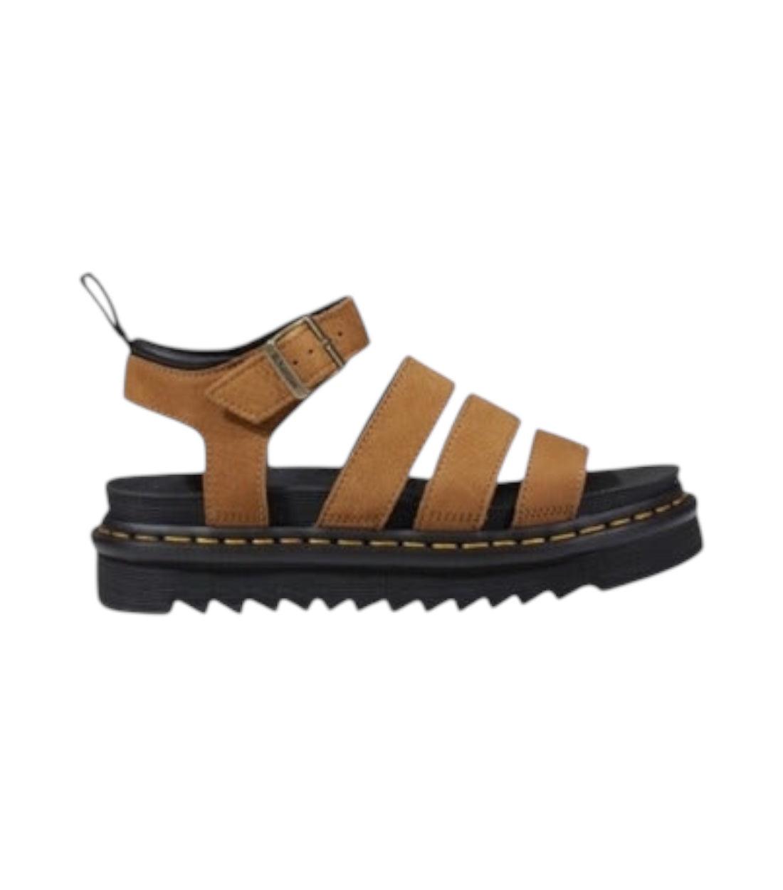 Dr. Martens Beige Sandalen Met Gesp Sluiting