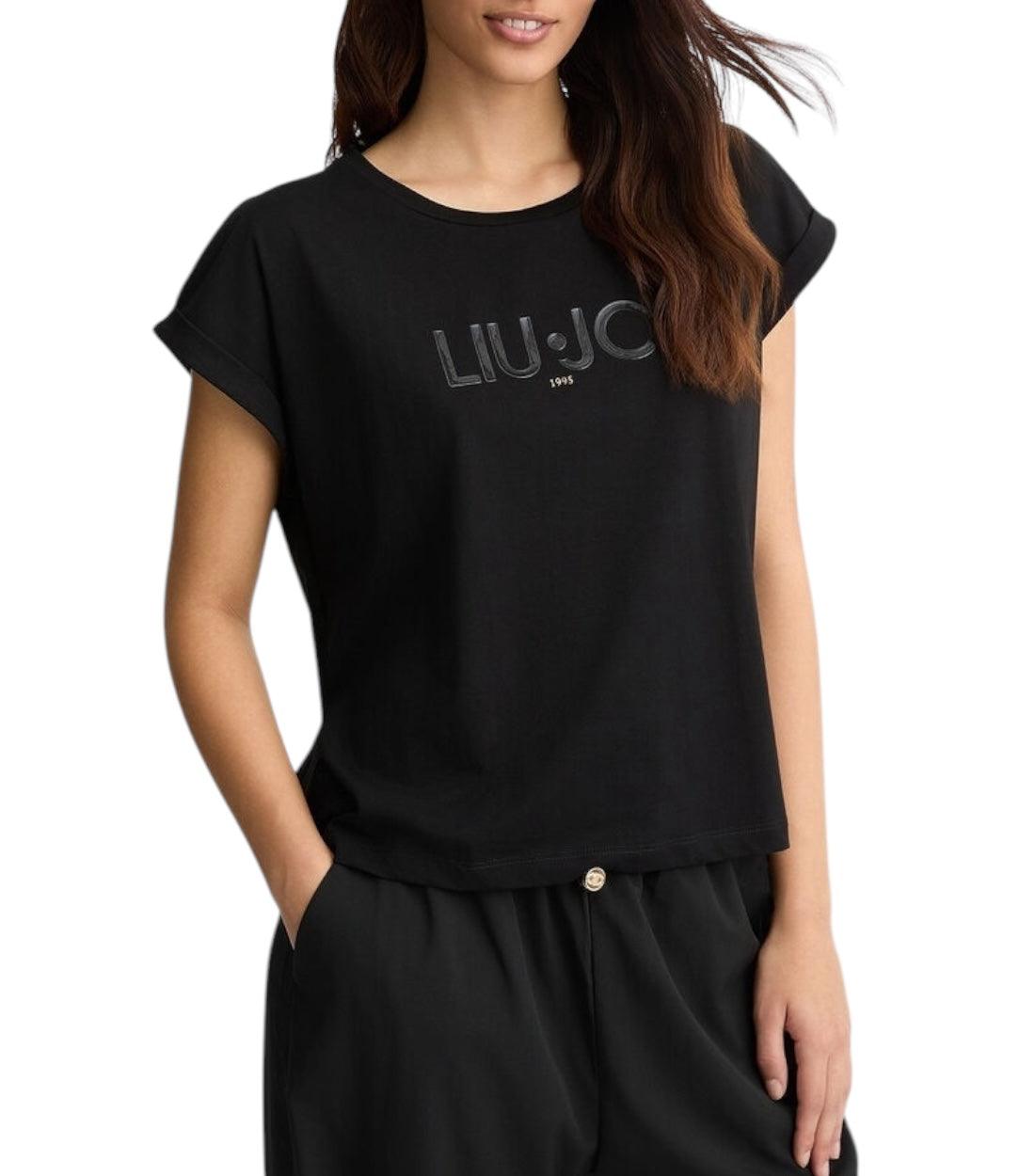 Liu Jo Zwart T-shirt Met Logo