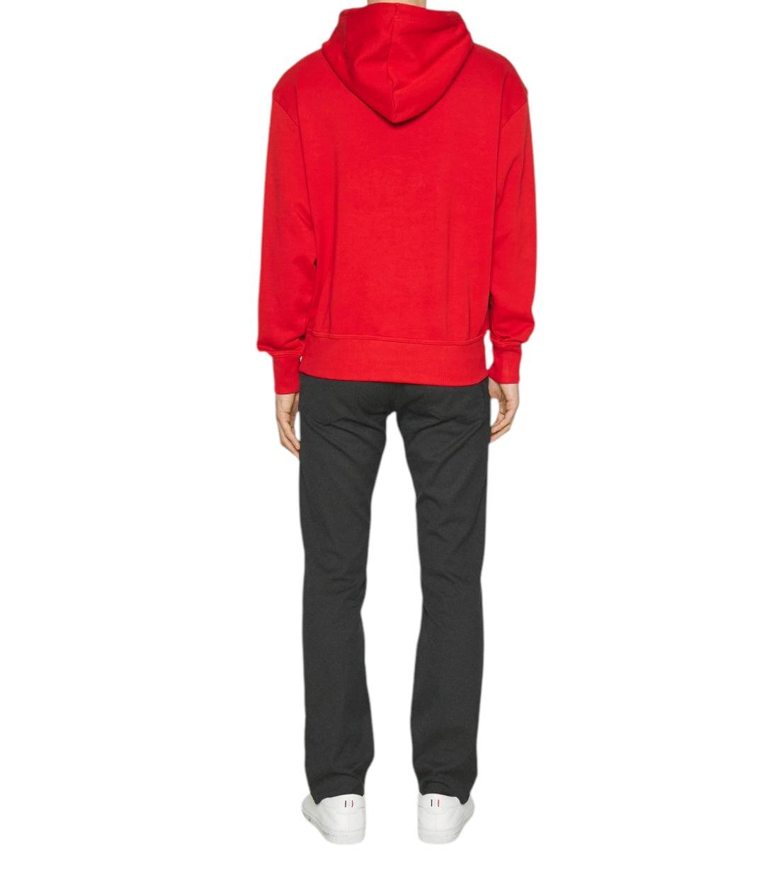 Boss Rood Bold Hoodie Met Logo