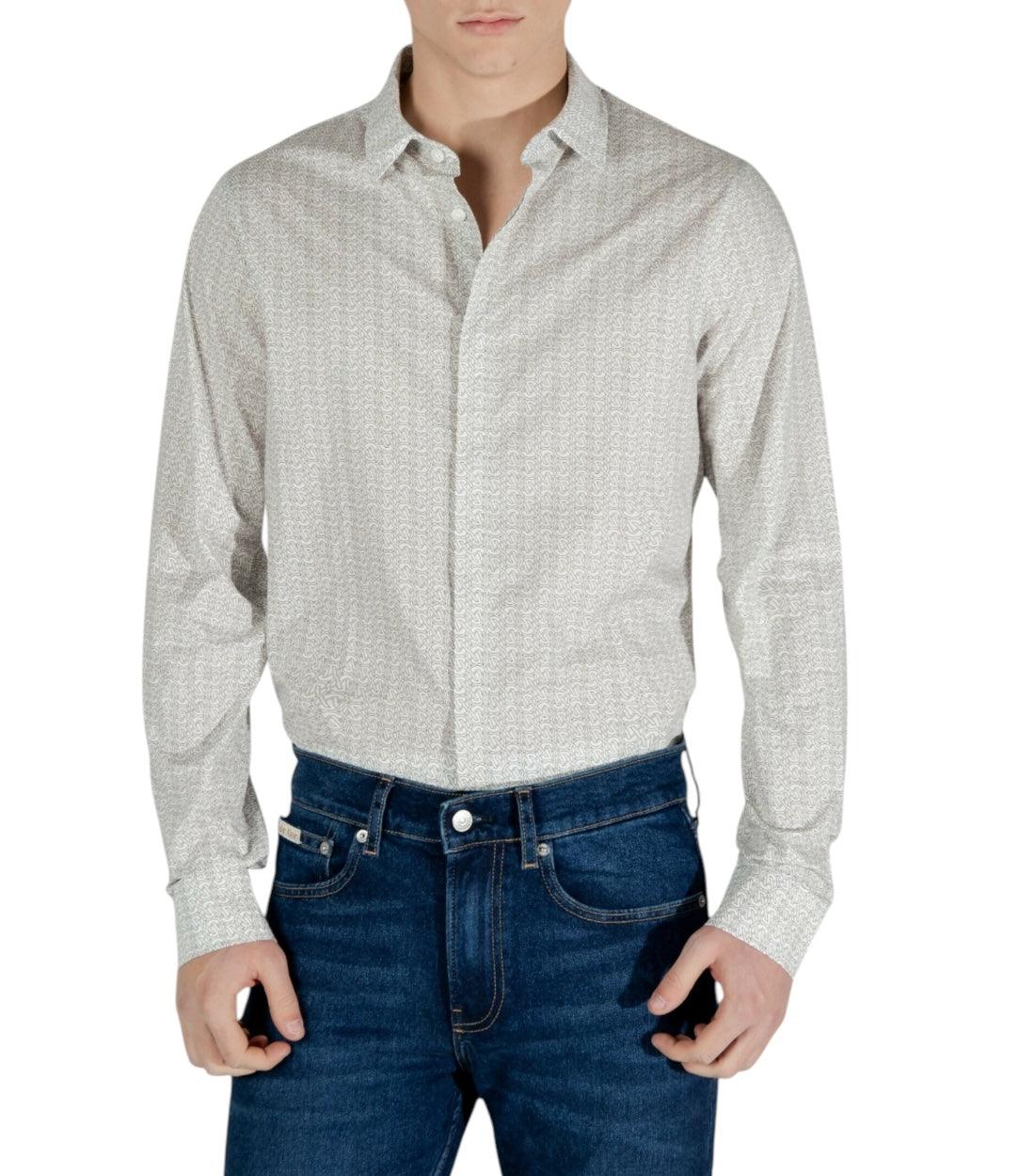 Armani Exchange Beige Blouse Met Print