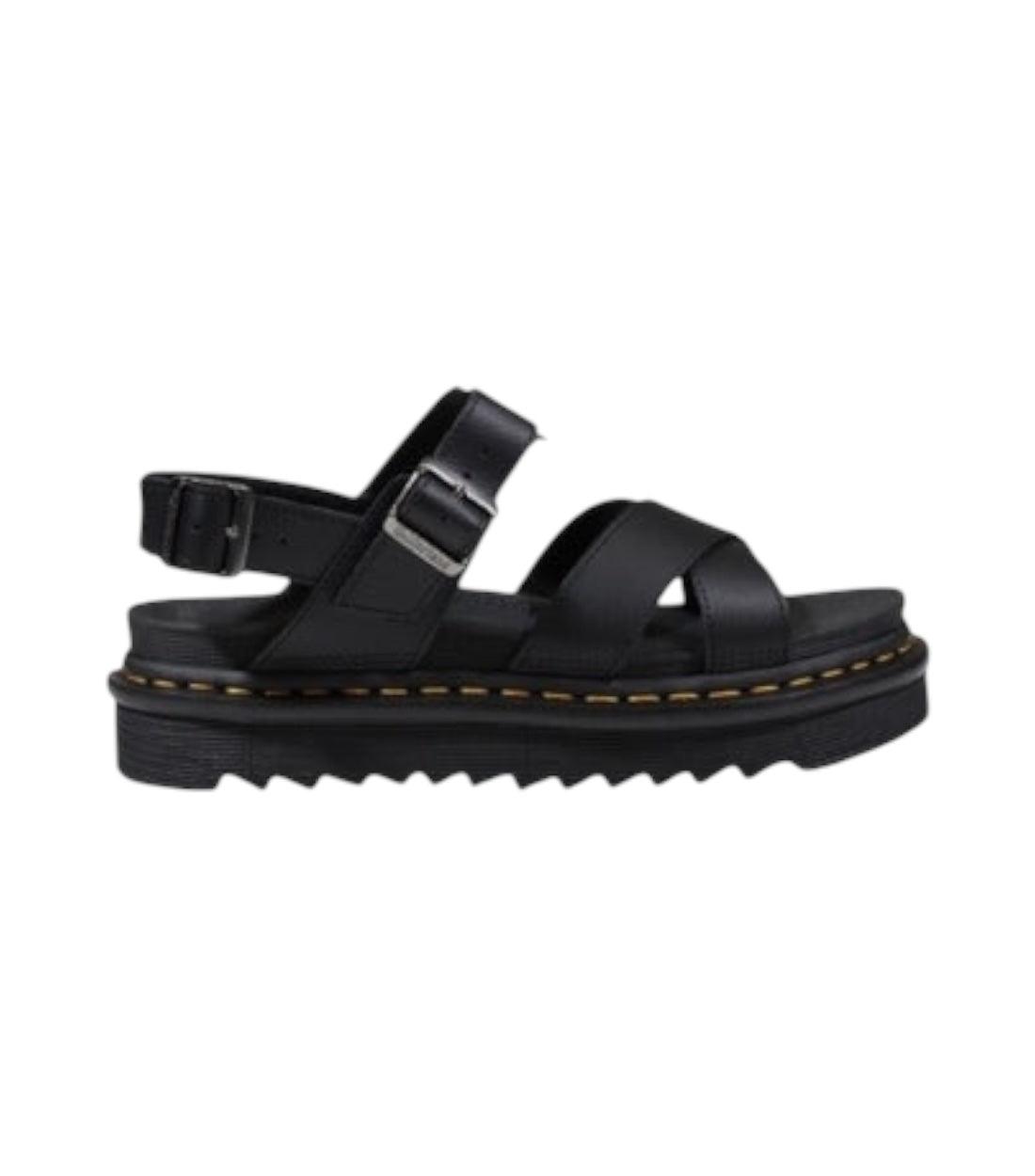 Dr. Martens Zwart Voss Hydro Leren Sandalen