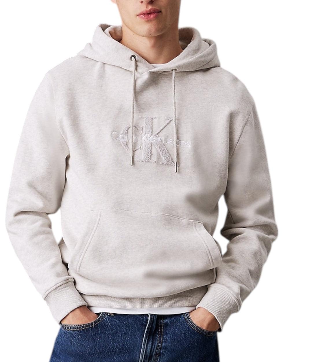 Calvin Klein Jeans Grijs Hoodie Met Logo
