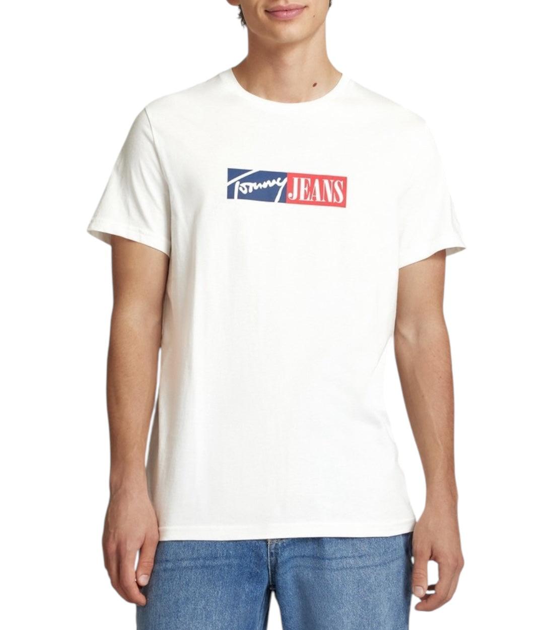 Tommy Hilfiger Jeans Witte Print T-shirt