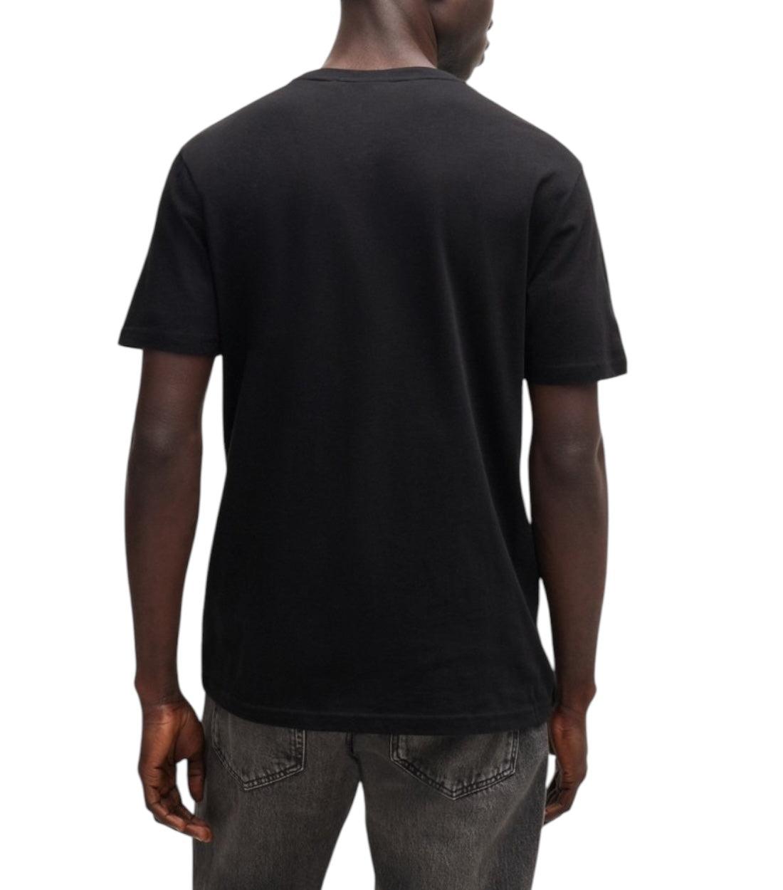 Boss Zwart Jersey T-shirt Met Logo