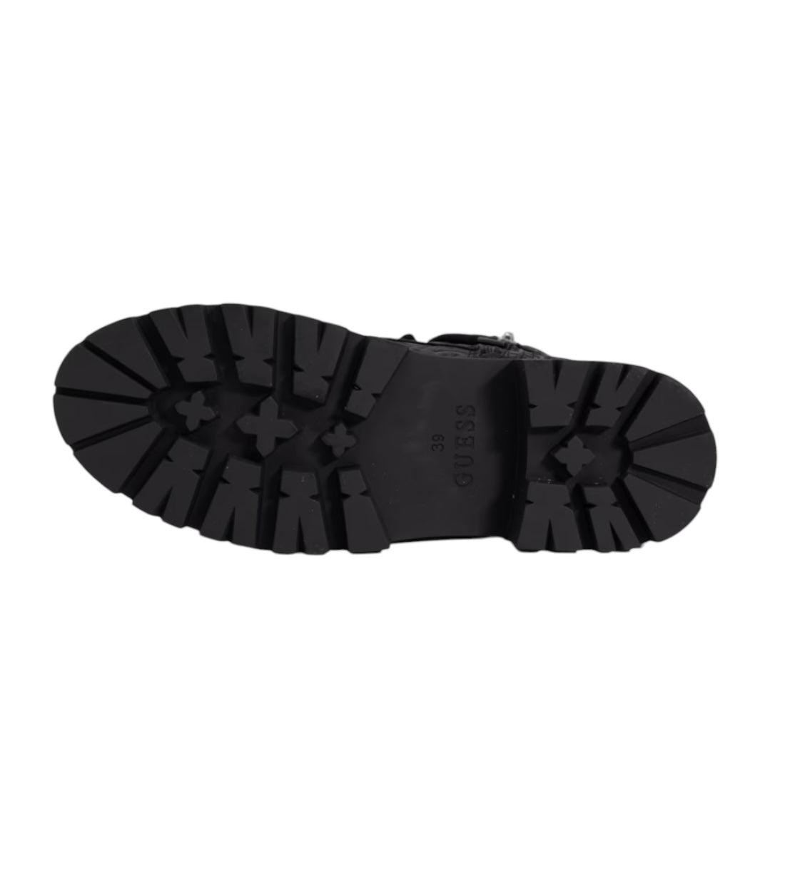 Guess Zwart Laarzen Met Logo Print