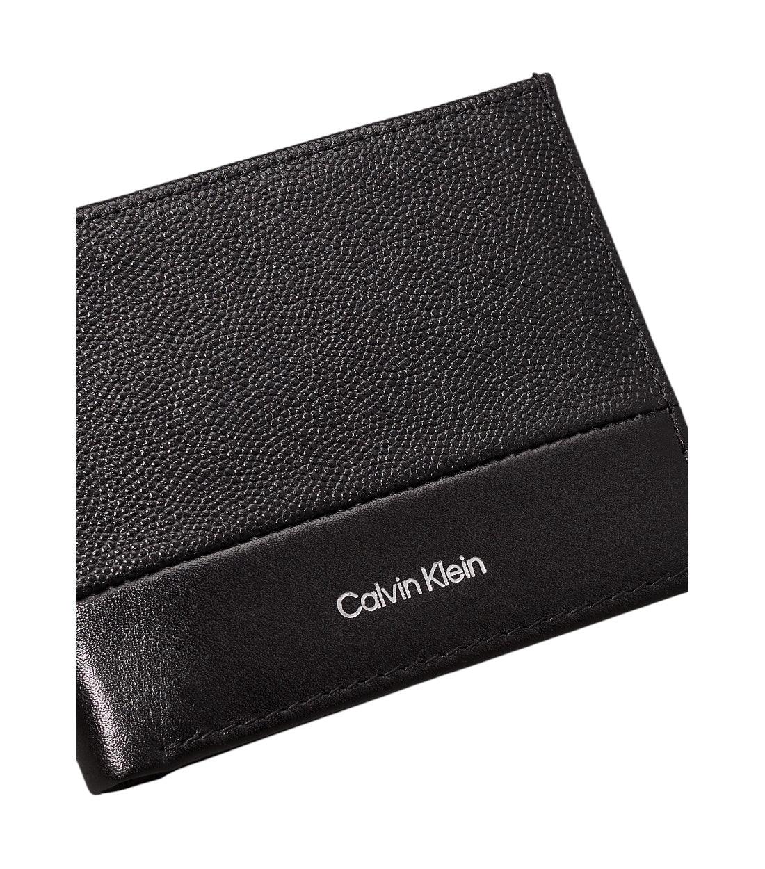 Calvin Klein Zwart Portemonnee Leer