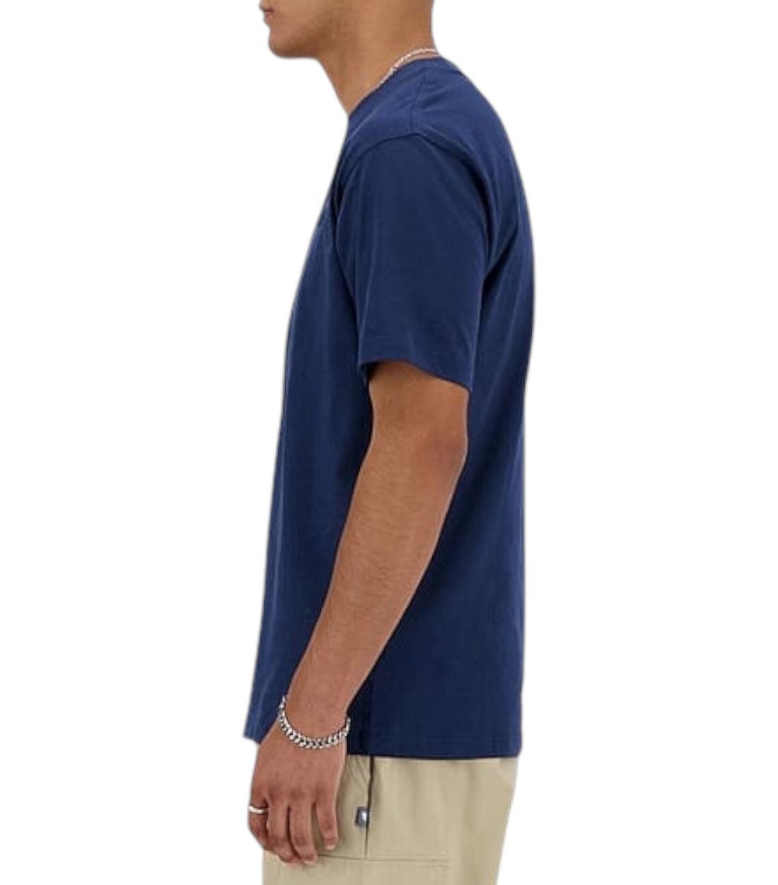 New Balance Blauw Athletics Katoenen T-Shirt