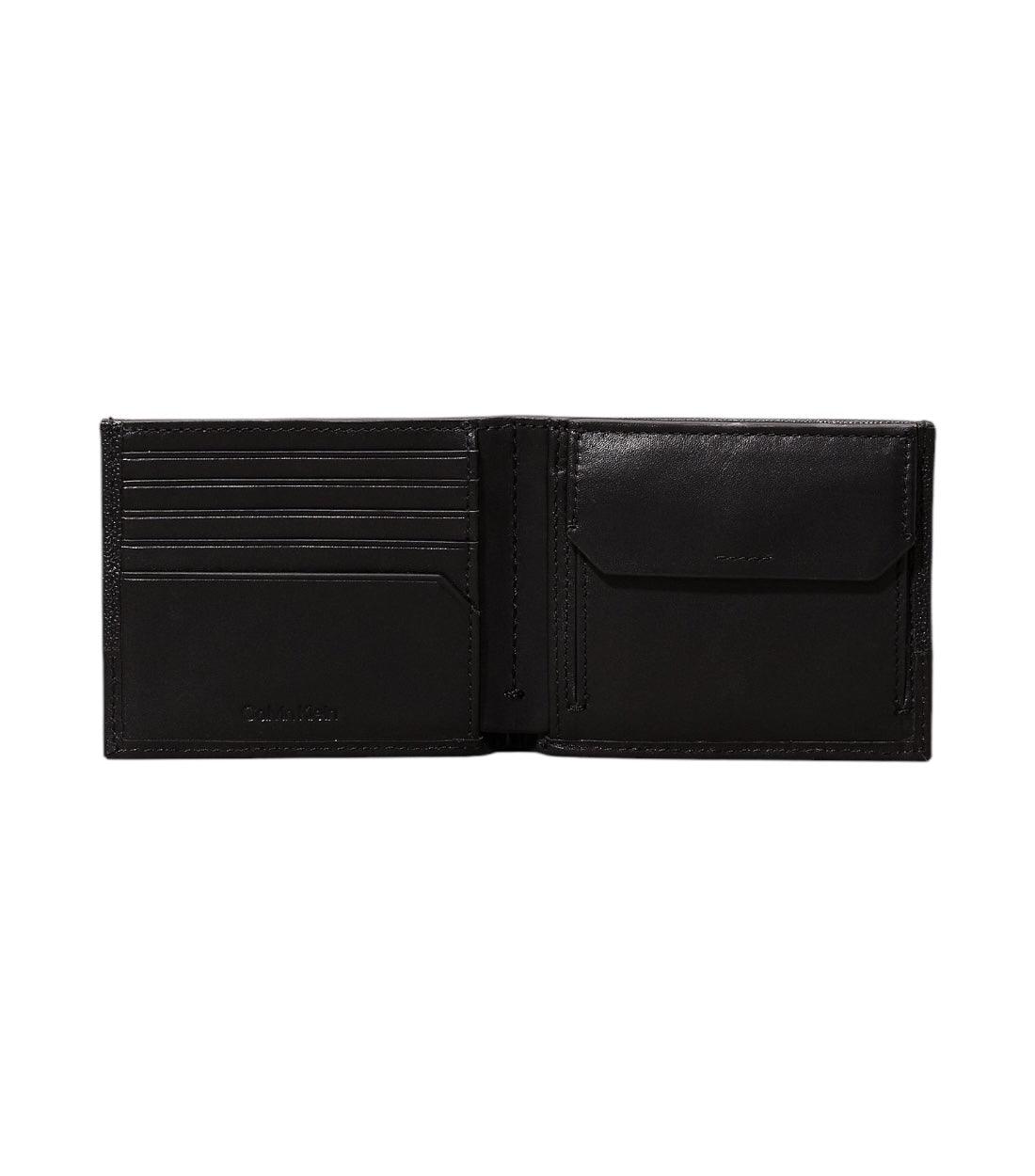 Calvin Klein Zwart Portemonnee Leer