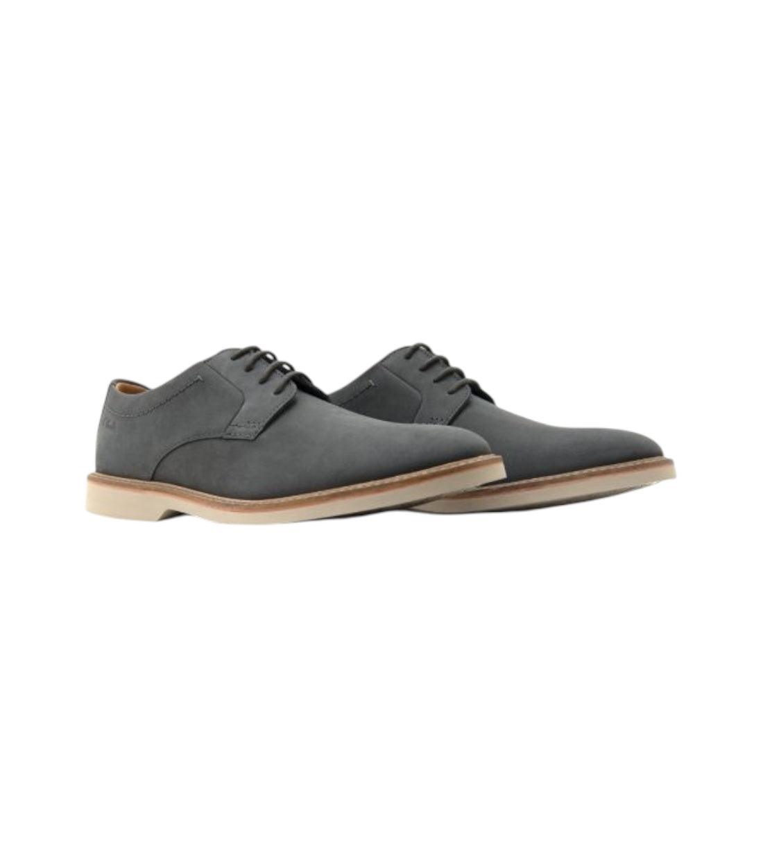 Clarks Heren Grijs Leren Oxford Lace Ups