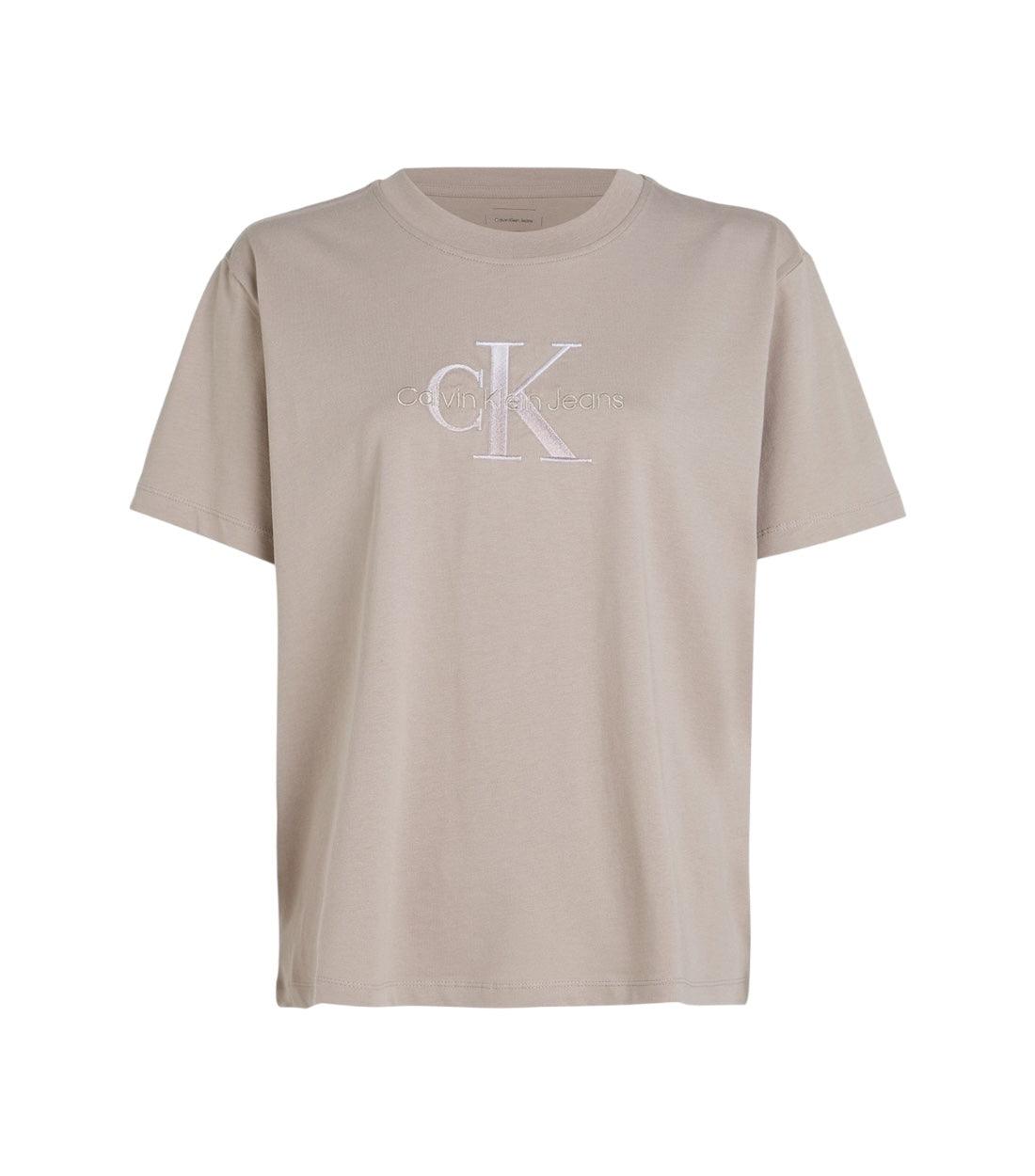 Calvin Klein Jeans Beige T-shirt Met Logo