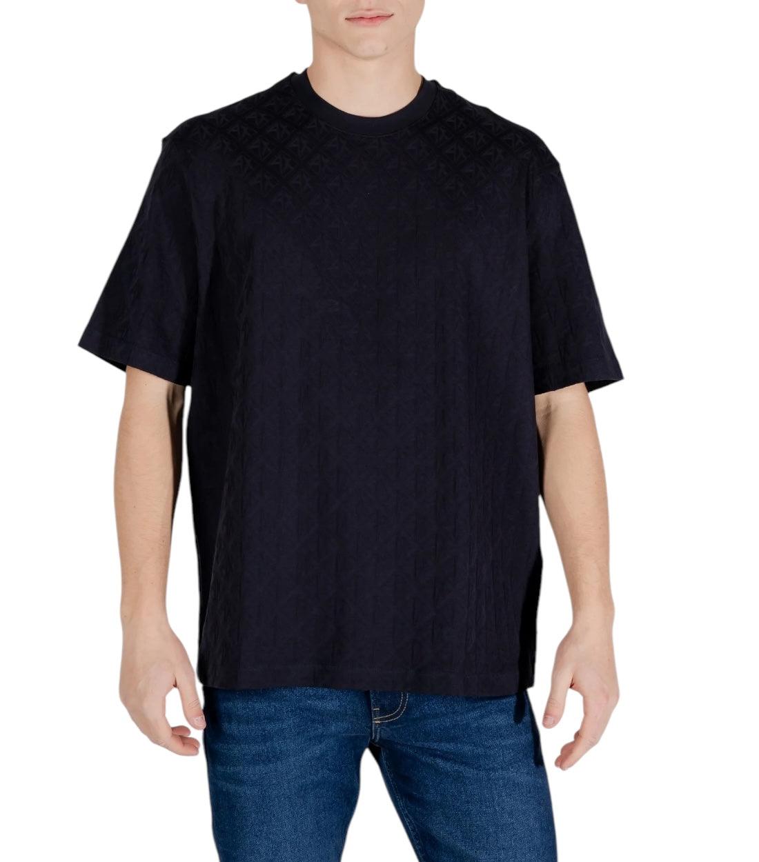Armani Exchange Donkerblauw T-shirt Met Logoprint