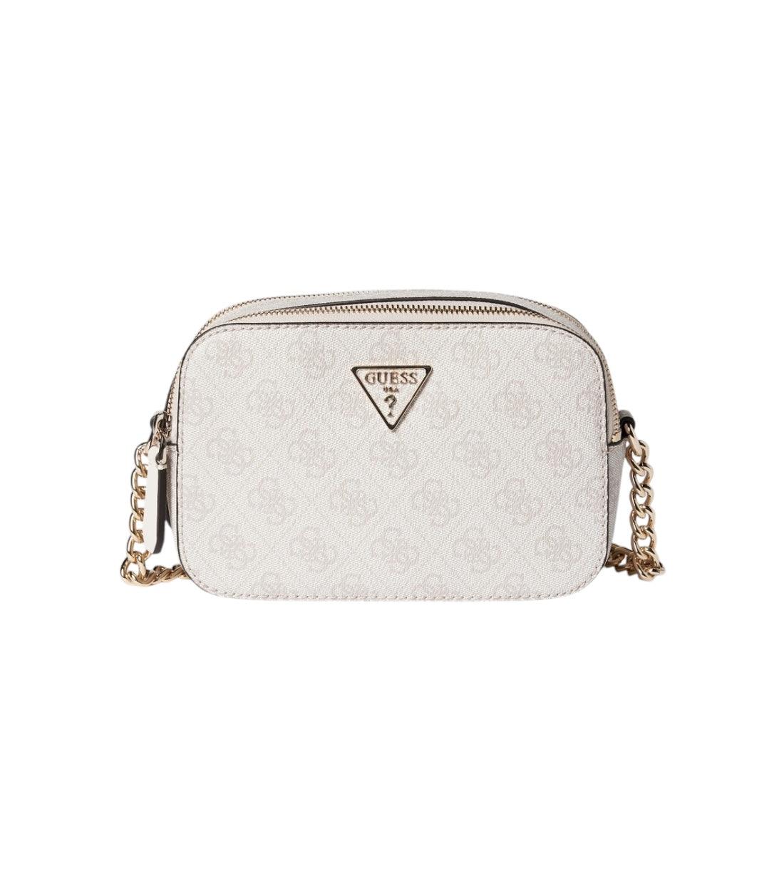Guess Beige Noelle Crossbody Tas Met all-over motief