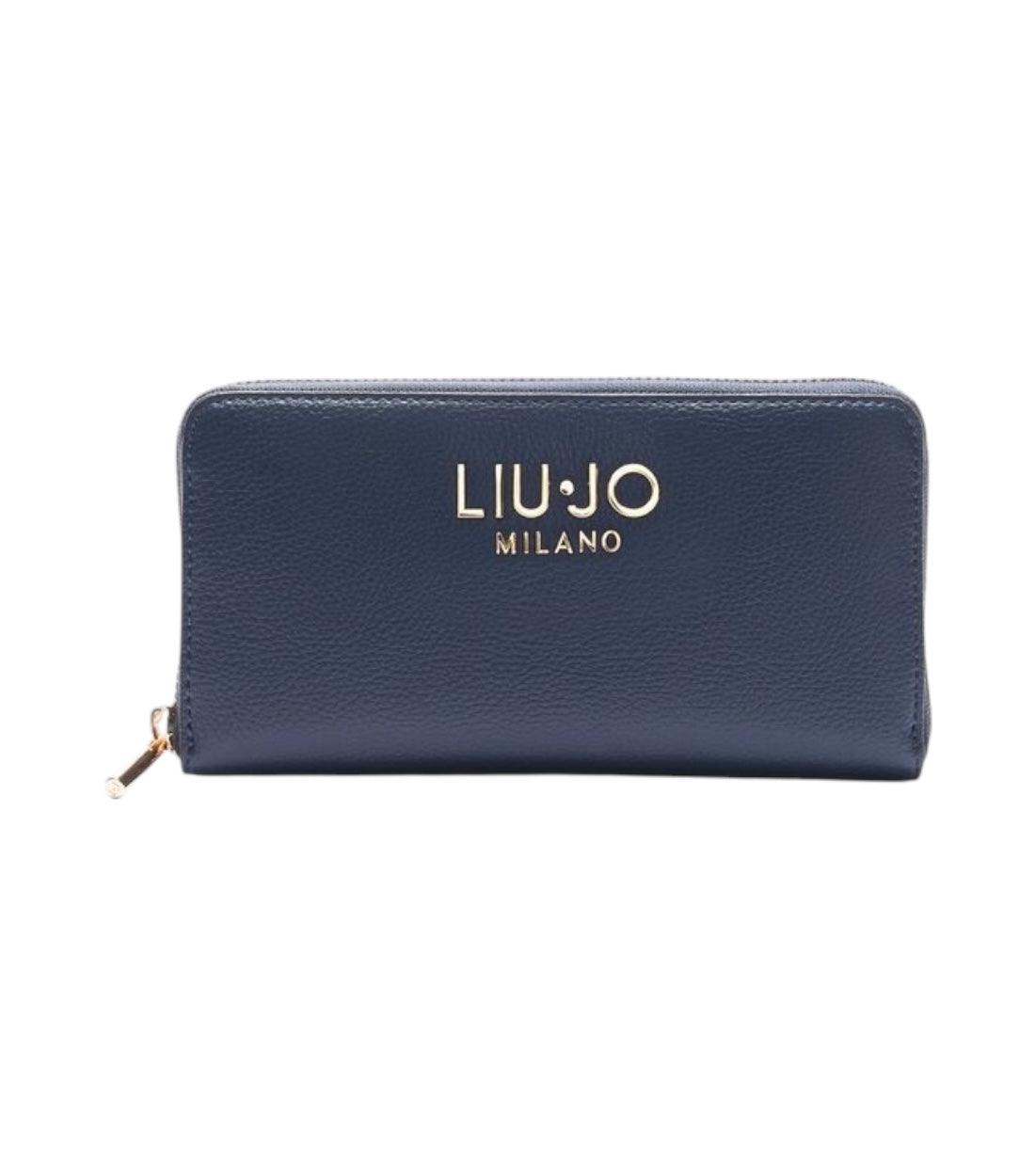 Liu Jo Blauw Lange Portemonnee Met Logo