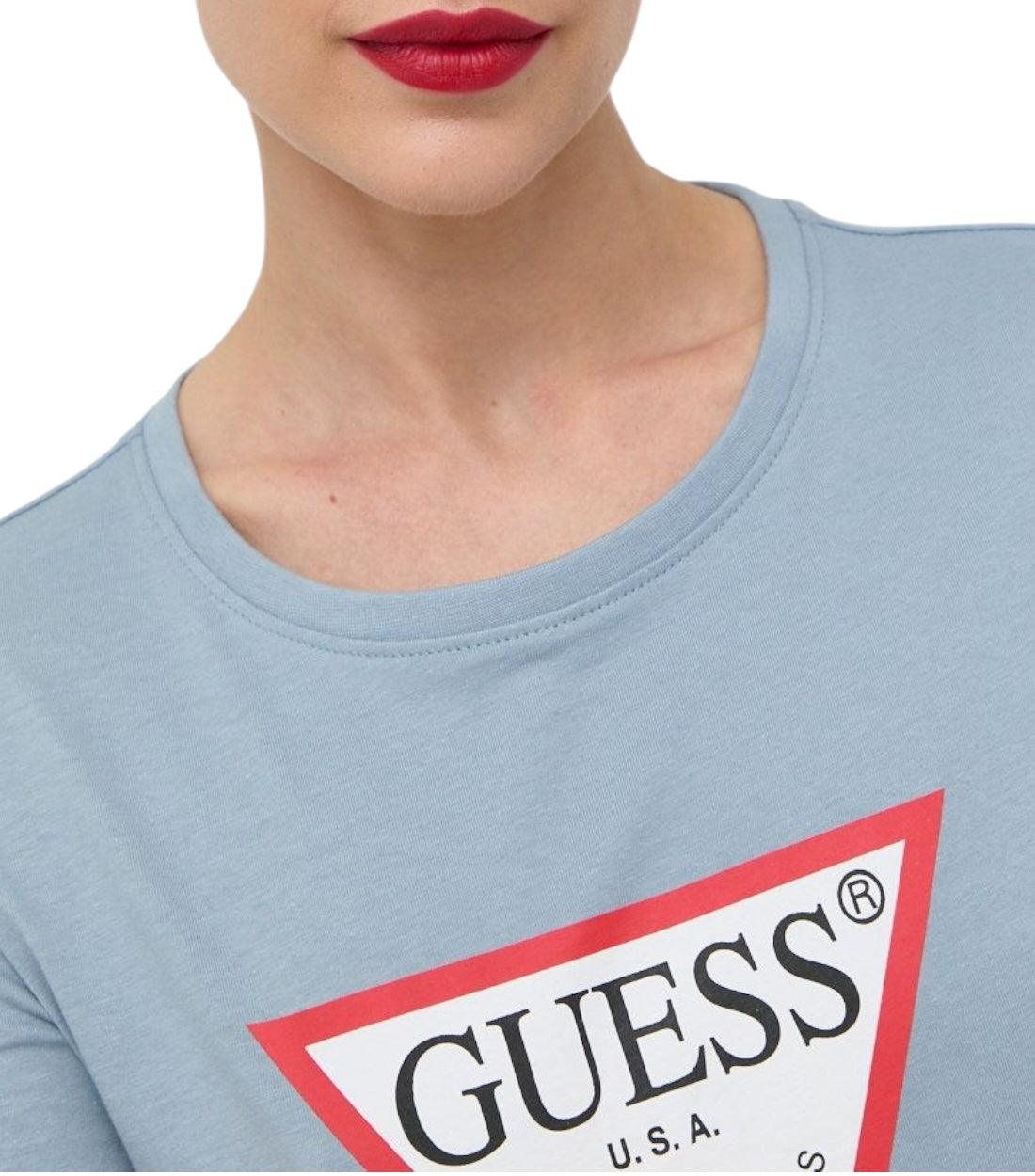 Guess Blauw Basic T-shirt