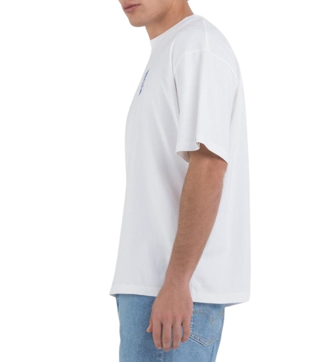 Replay Wit Unisex T-shirt met ronde hals en 9ZERO1-logo