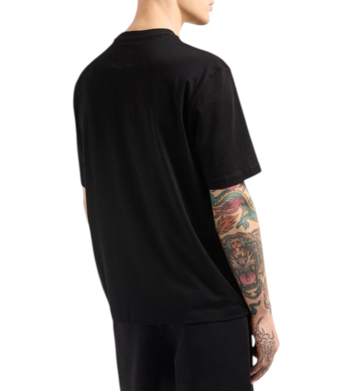 Armani Exchange Zwarte Basic T-shirt Met Logo