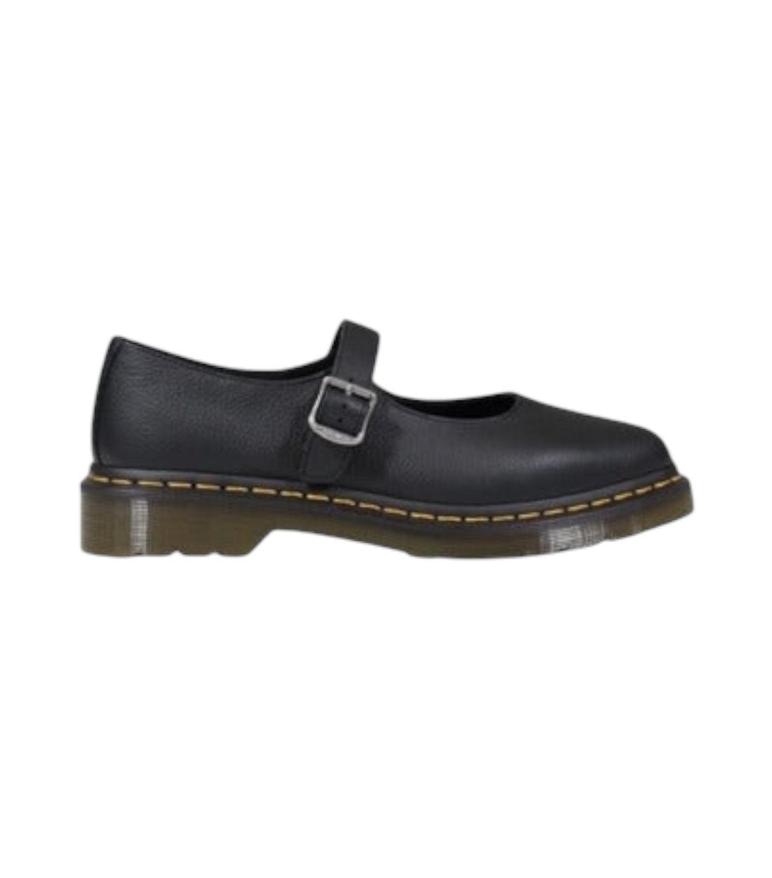 Dr. Martens Zwart Elphie Virginia Leren Mary Jane Schoenen