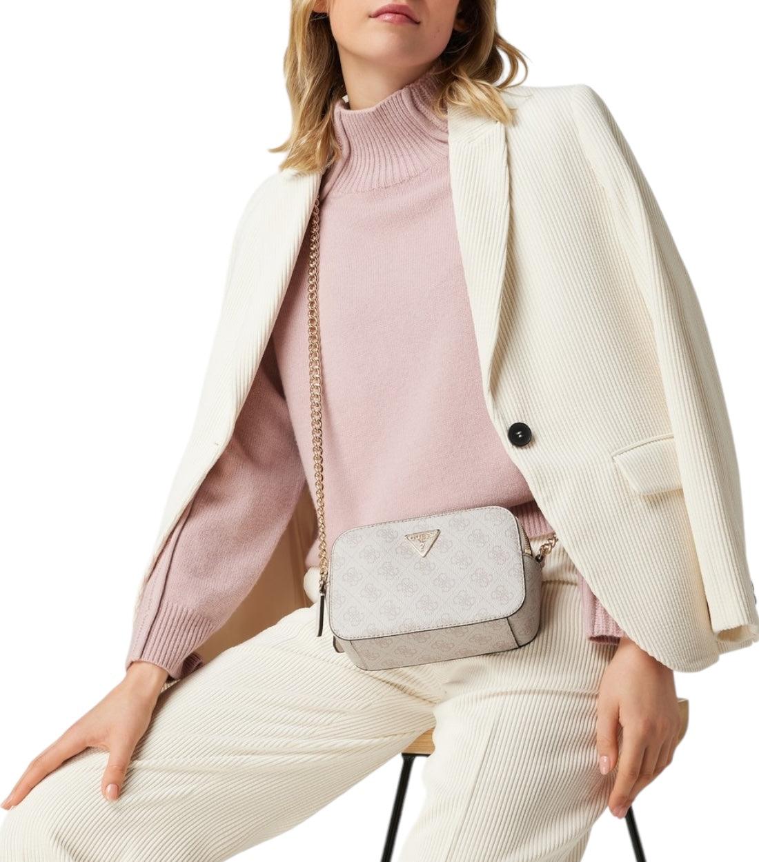 Guess Beige Noelle Crossbody Tas Met all-over motief