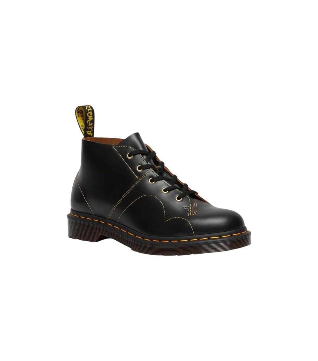 Dr. Martens Zwart Church Vintage Leren Laarzen
