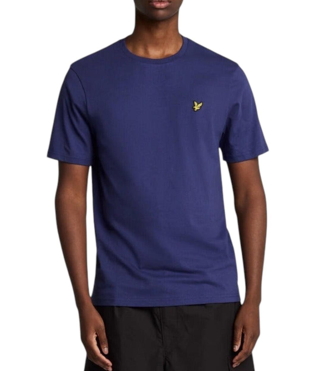 Lyle & Scott Donkerblauw T-shirt Met Logo