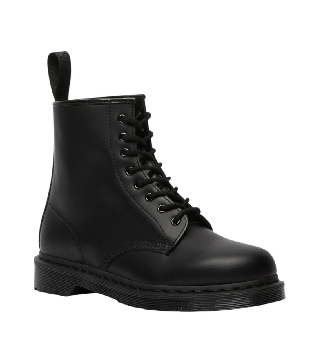 Dr. Martens Zwart Mono Leren Veterlaarzen