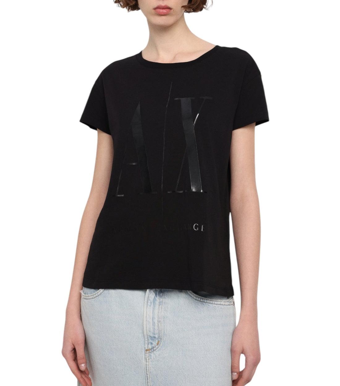 Armani Exchange Zwart Print T-shirt