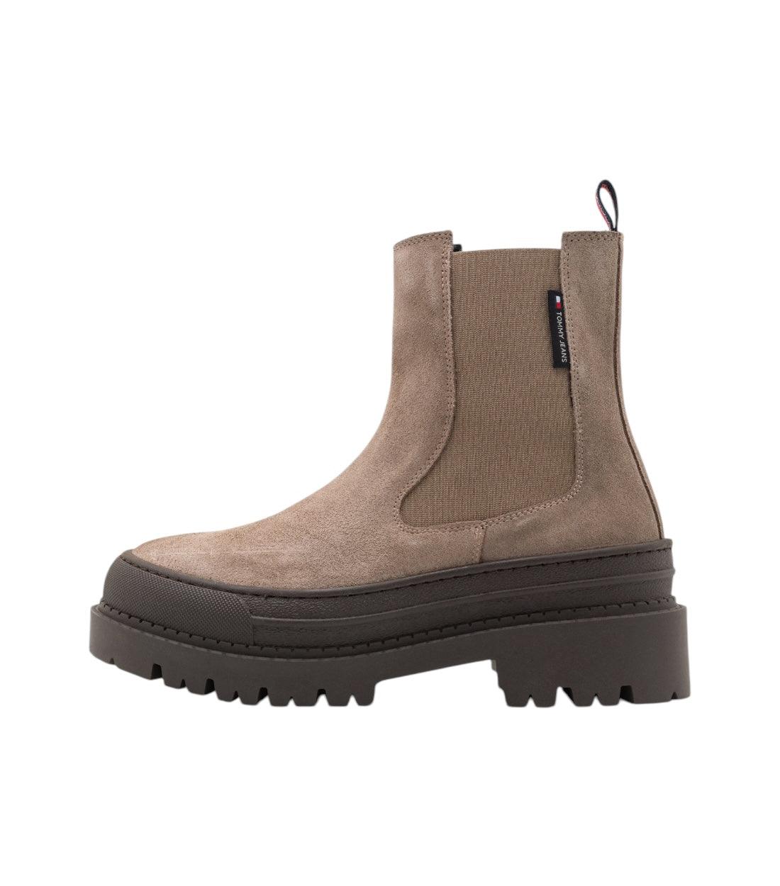 Tommy Hilfiger Beige Foxing Chelsea Enkellaarsjes