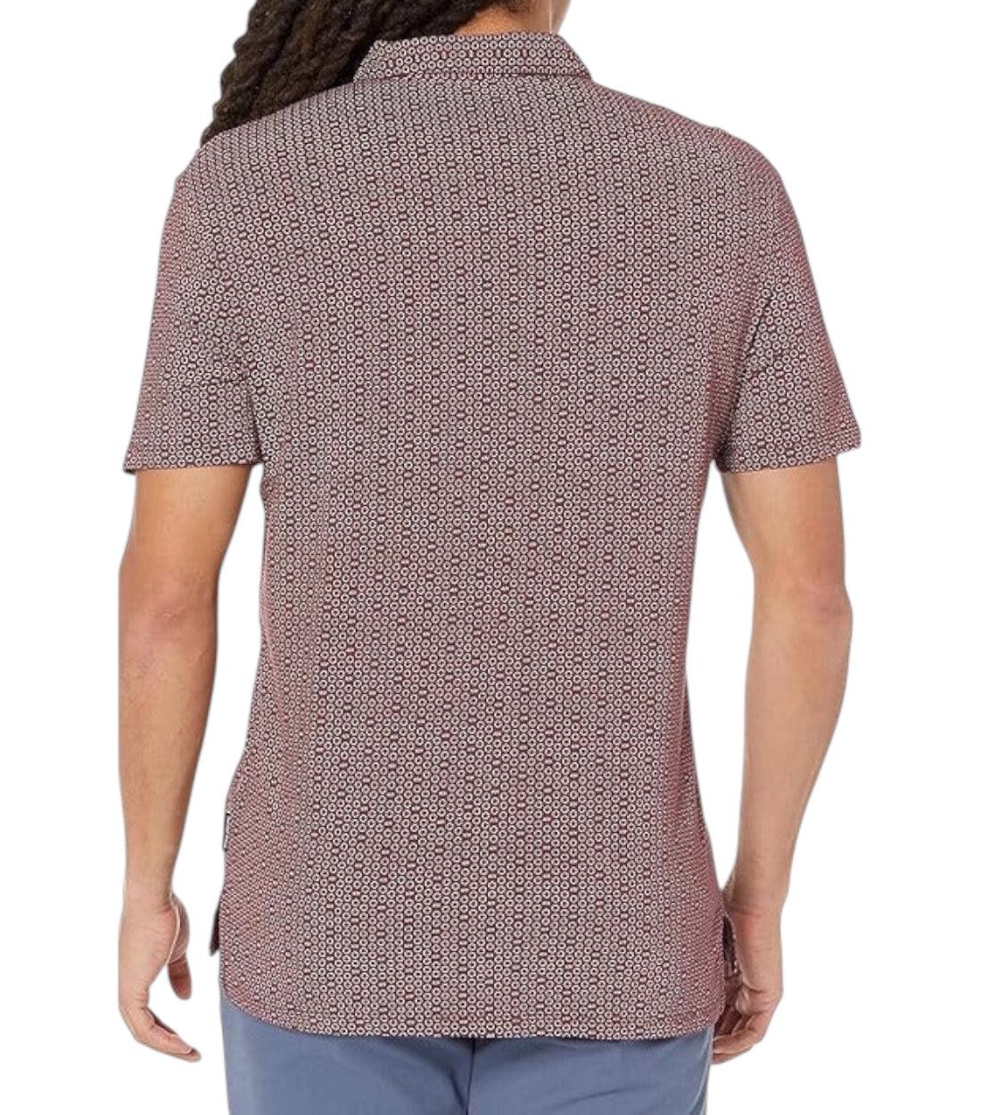 Armani Exchange Bordeaux Polo Top