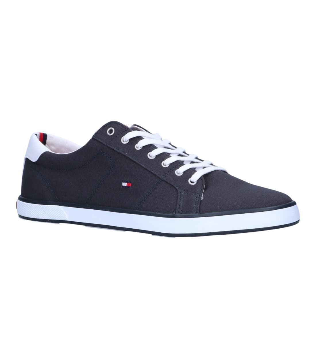 Tommy Hilfiger Blauw Canvas Sneakers Met Veters