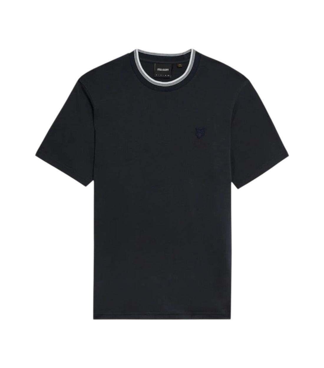 Lyle & Scott Donkerblauw T-shirt Met Logo