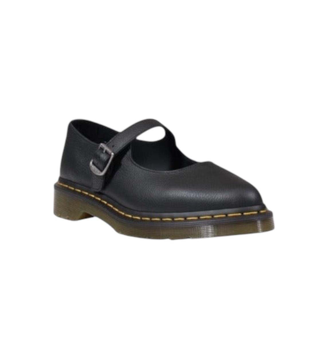 Dr. Martens Zwart Elphie Virginia Leren Mary Jane Schoenen