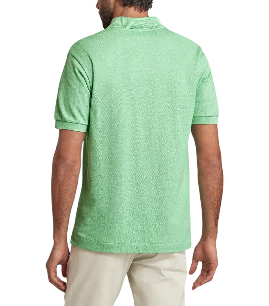 Lacoste Groen Classic Fit Polo Met Label-detail