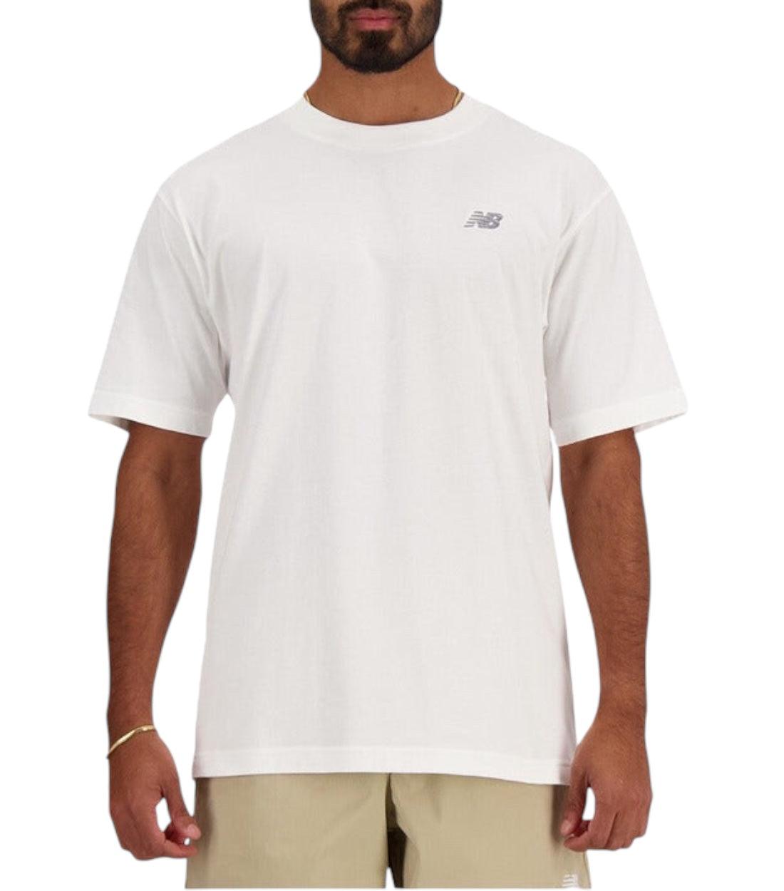 New Balance Wit Sport Essentials Katoenen T-shirt