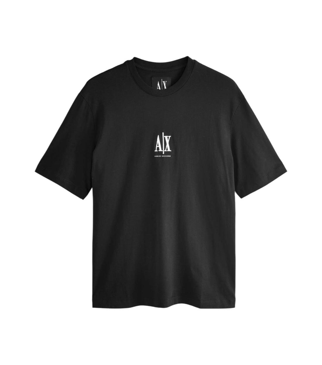 Armani Exchange Zwarte Basic T-shirt Met Logo