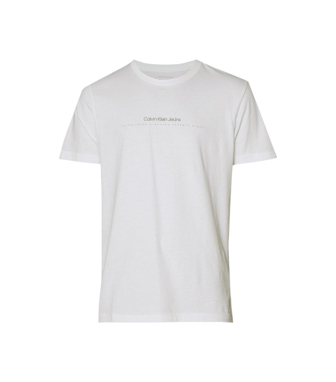 Calvin Klein Jeans Wit Minimal Logo T-shirt
