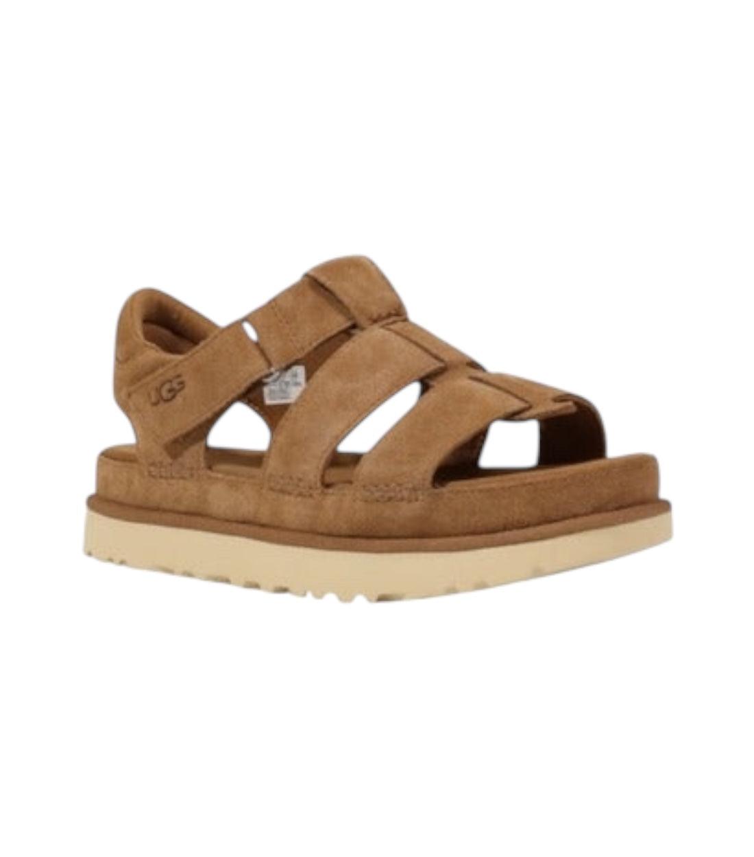 Ugg Dames Beige Sandalen Met Sluiting Gesp