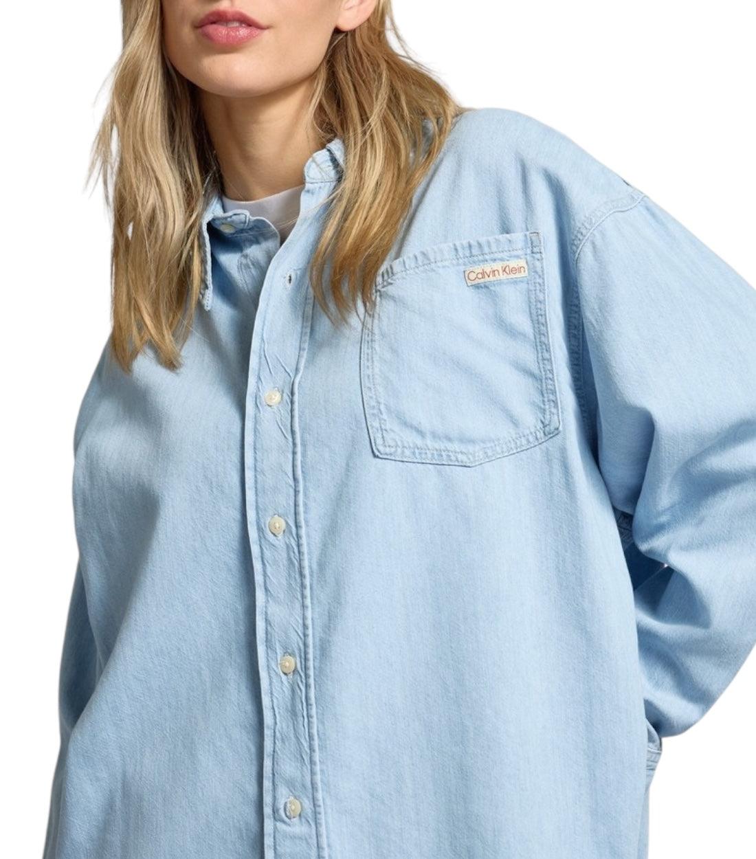 Calvin Klein Jeans Blauw Oversized Blouse