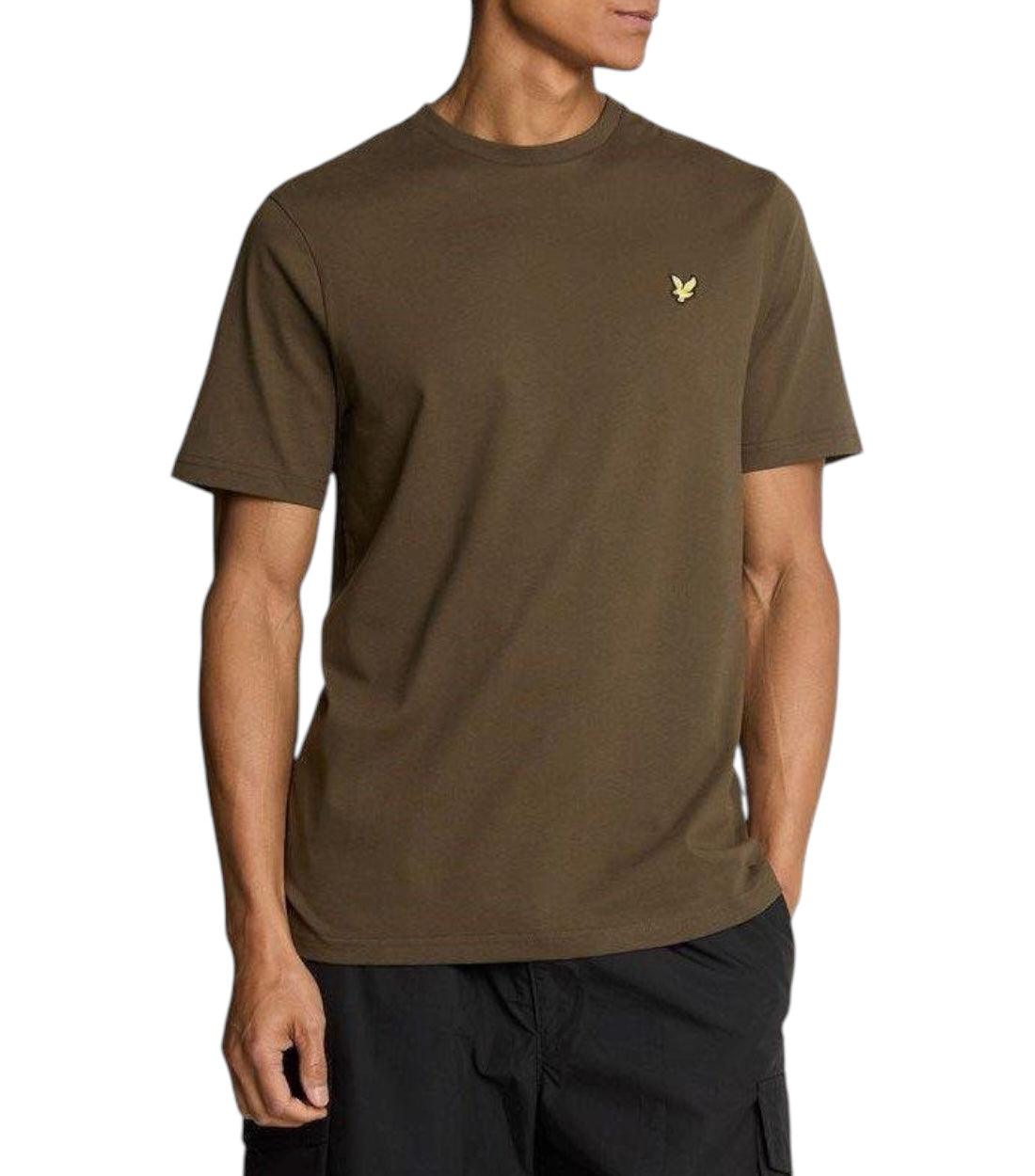 Lyle & Scott Olijfgroen Basic T-shirt