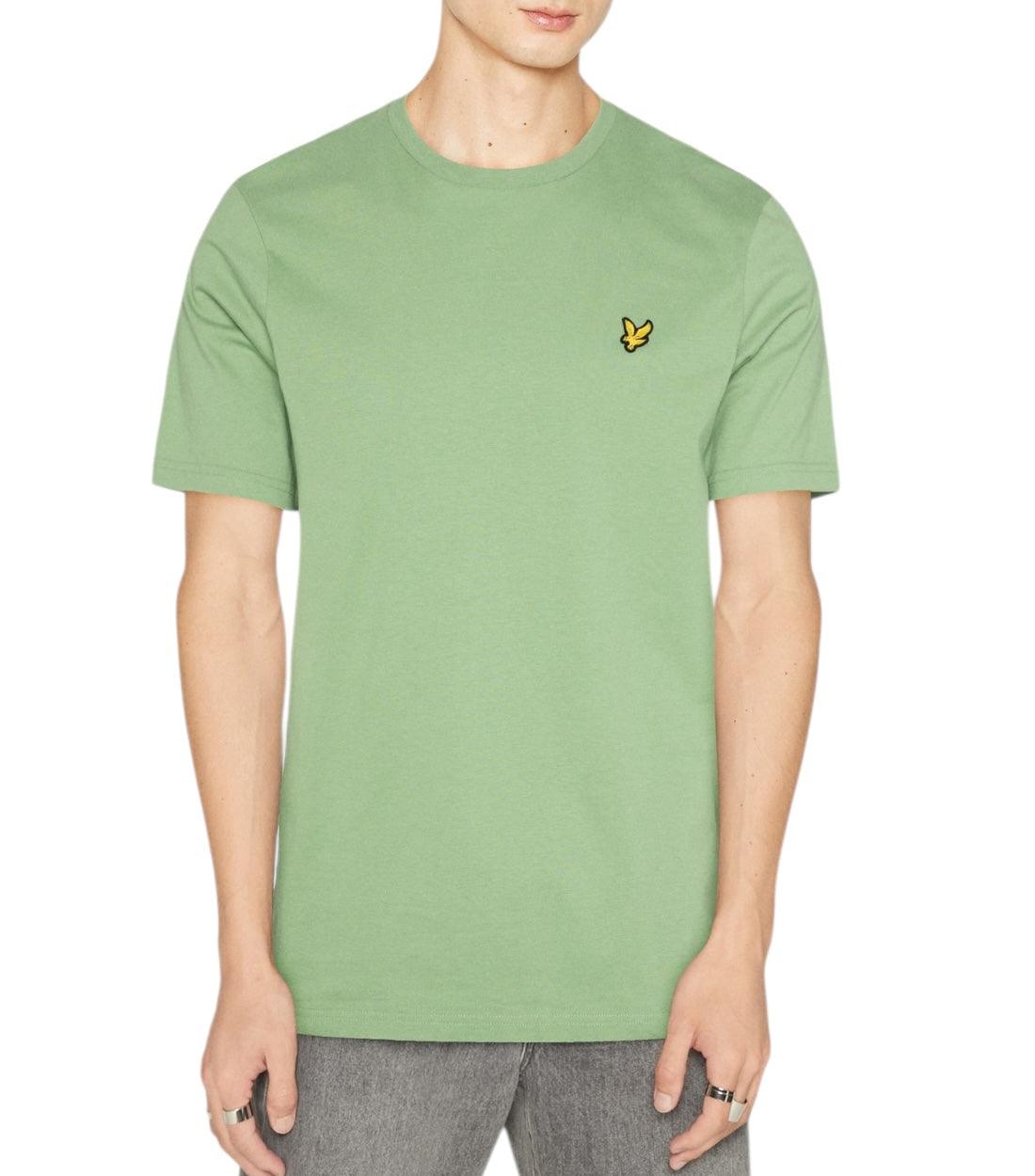 Lyle & Scott Groen Basic T-shirt Met Logo