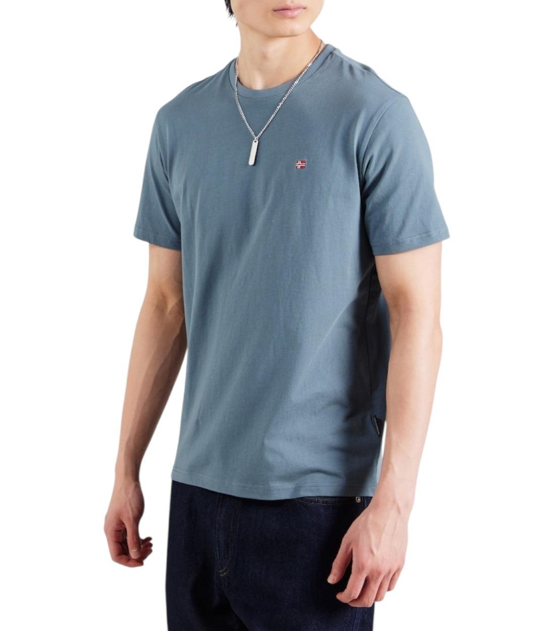Napapijri Salis T-shirt Voor Heren in Grijs Katoen