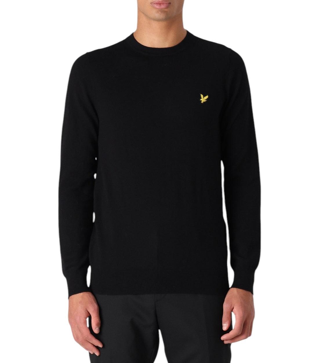Lyle & Scott Zwart Jet Crew Neck Trui