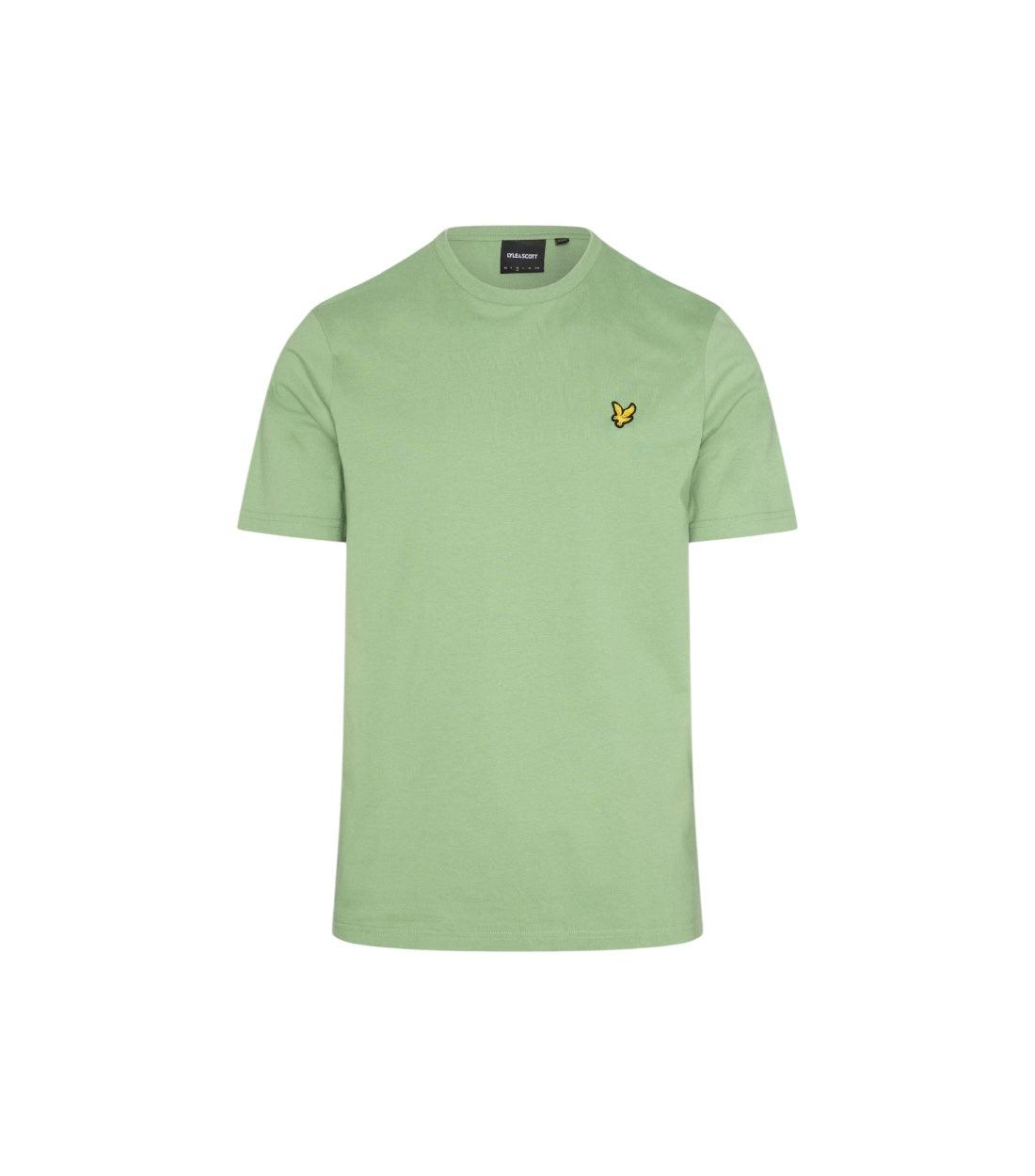 Lyle & Scott Groen Basic T-shirt Met Logo