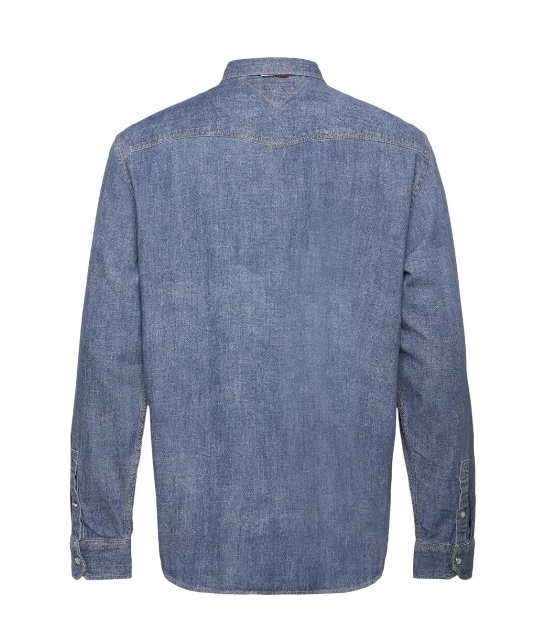 Tommy Hilfiger Jeans Blauw Denim Overhemd