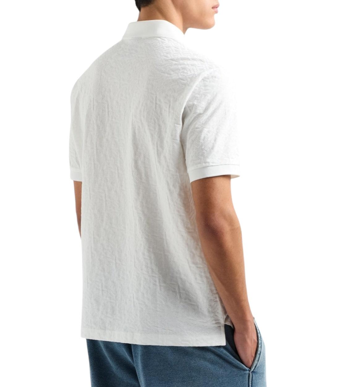 Armani Exchange Witte Polo T shirt Met Logo