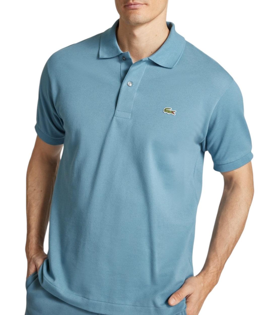 Lacoste Blauw Polo Met Labelpatch