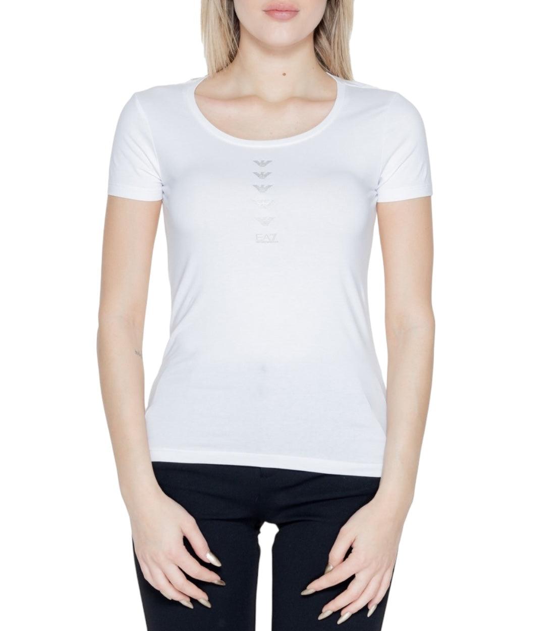 Ea7 Wit Slim Fit T-shirt