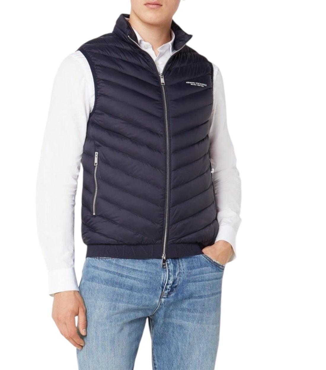 Armani Exchange Donkerblauw Bodywarmer Met Logo