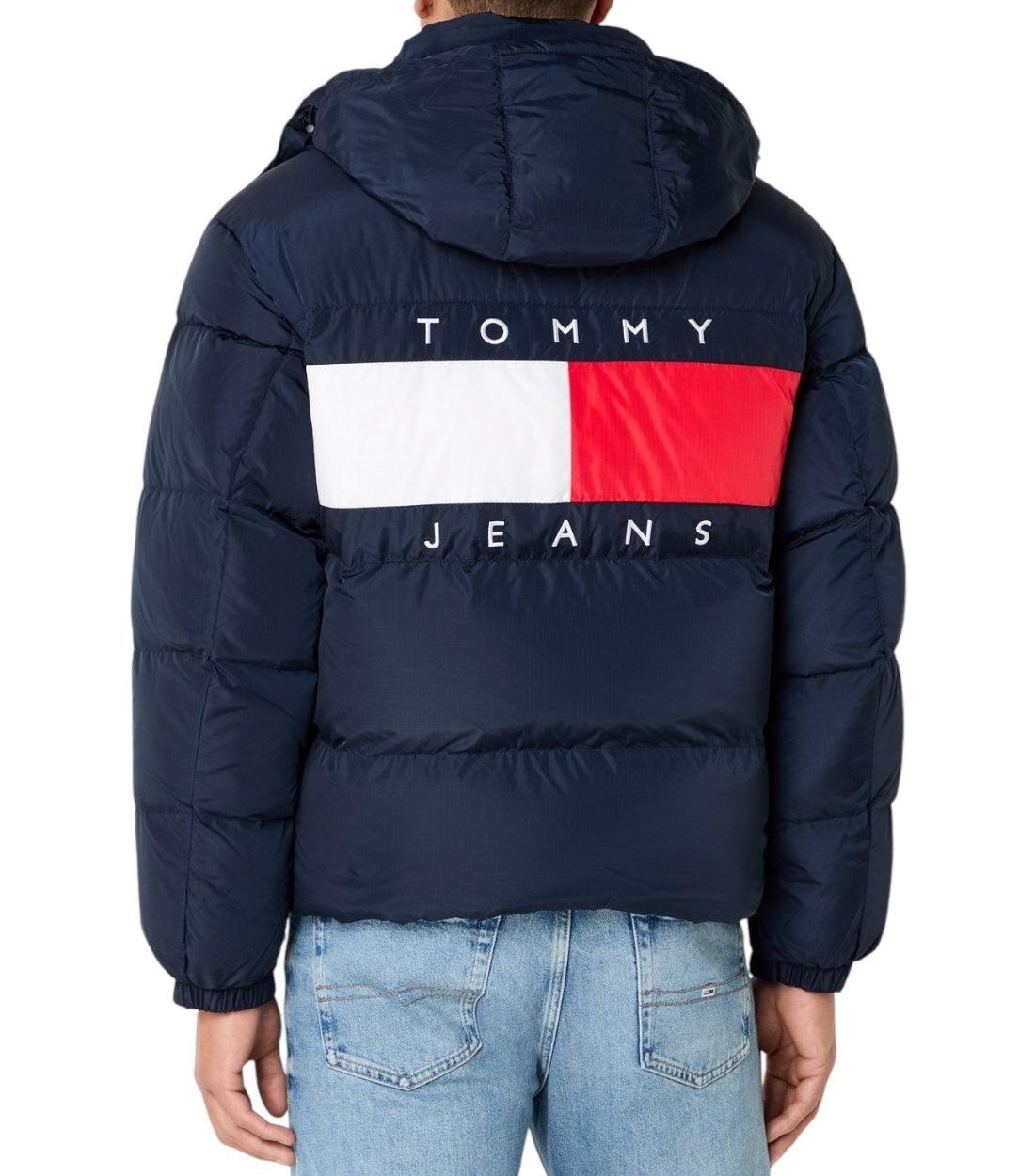 Tommy Hilfiger Jeans Blauw Alaska Puffer Jacket Met Capuchon