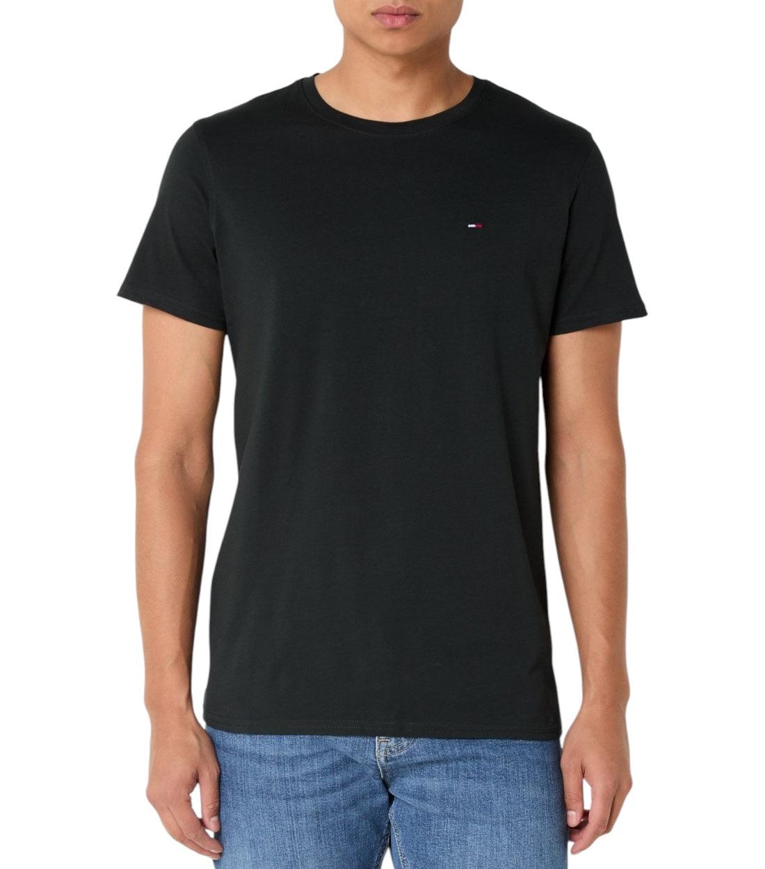 Tommy Hilfiger Zwart T-shirt Met Logoborduring