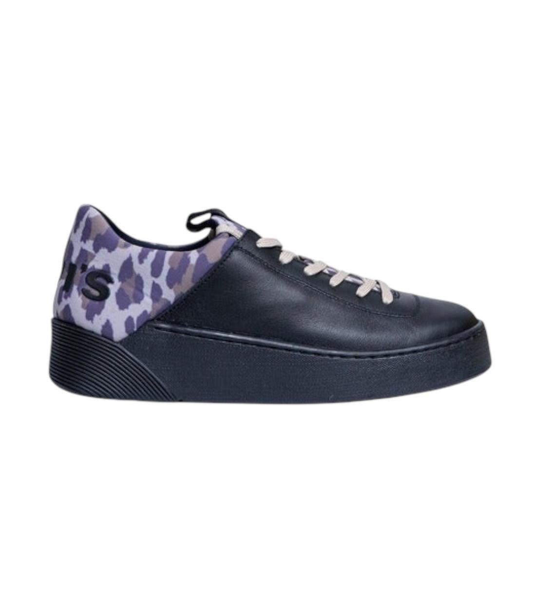 Levi`s Zwart Sneakers Met Paars Camo Print